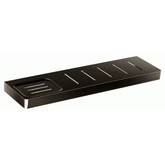 Arcisan Eneo Streamline Shelf With Drain Slots & Soap Dish 37cm - Matt Black